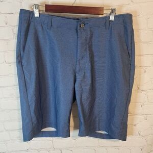 Men's Peeble Beach Blue Striped Golf Shorts, Size 36